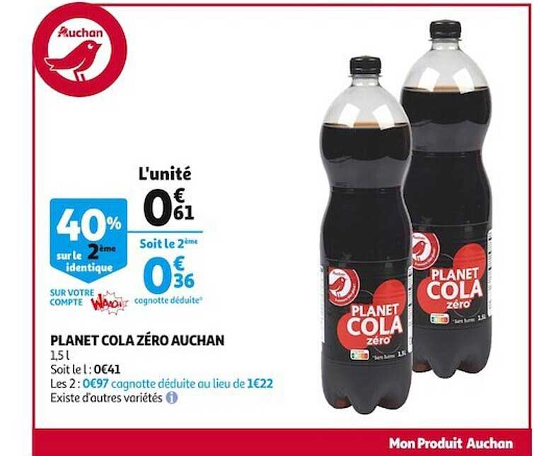 planet cola zéro auchan