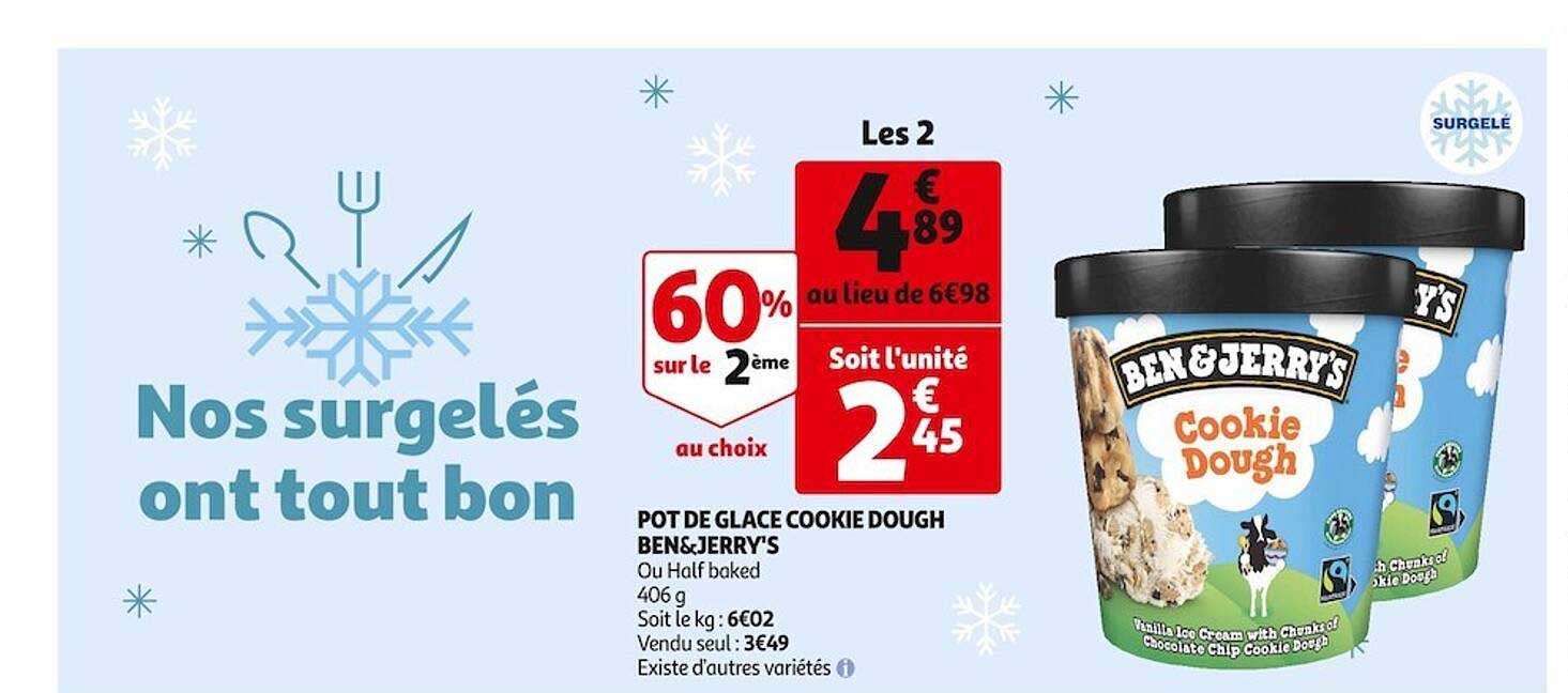 pot de glace cookie dough ben&jerry's