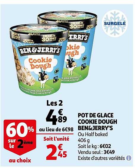 pot de glace cookie dough ben&jerry's