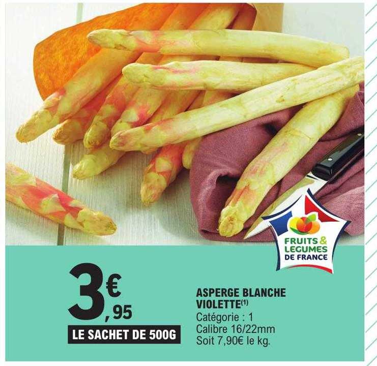asperge blanche violette