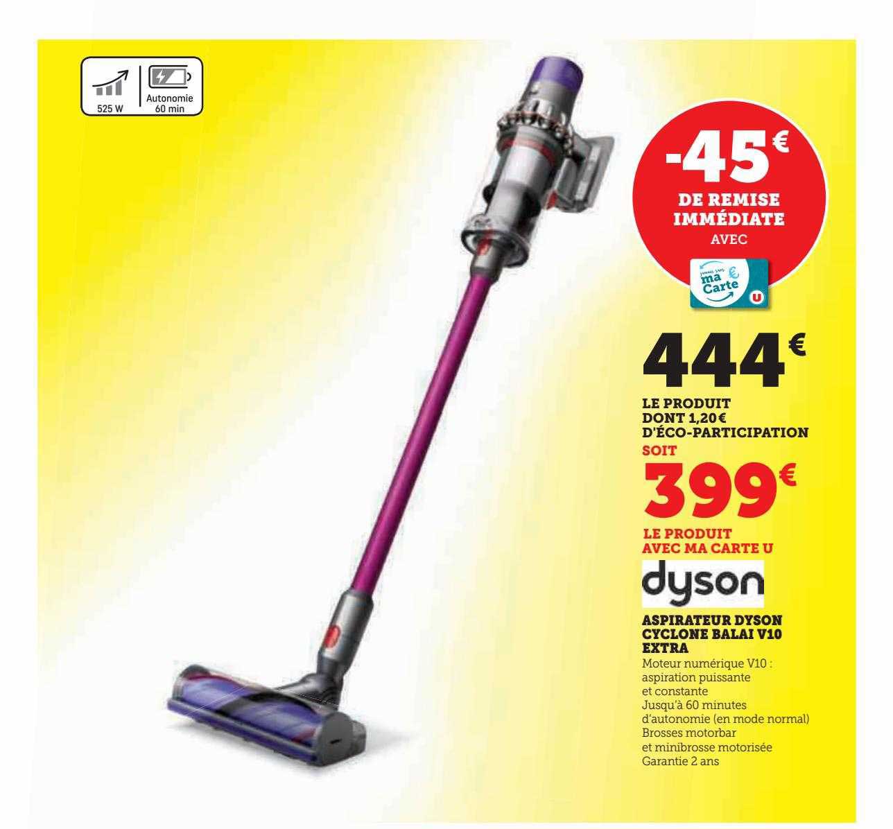 aspirateur dyson cyclone balai v10 extra