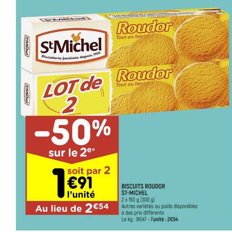 Biscuits Roudor St-michel