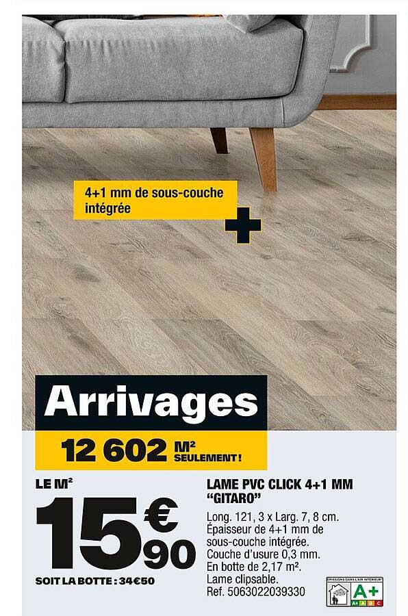 Lame Pvc Click 4+1 Mm "gitaro"