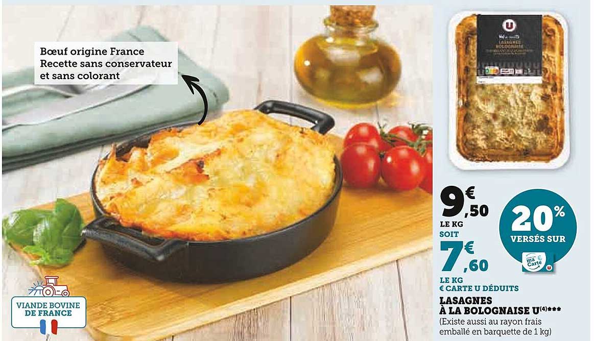 Lasagnes à La Bolognaise U