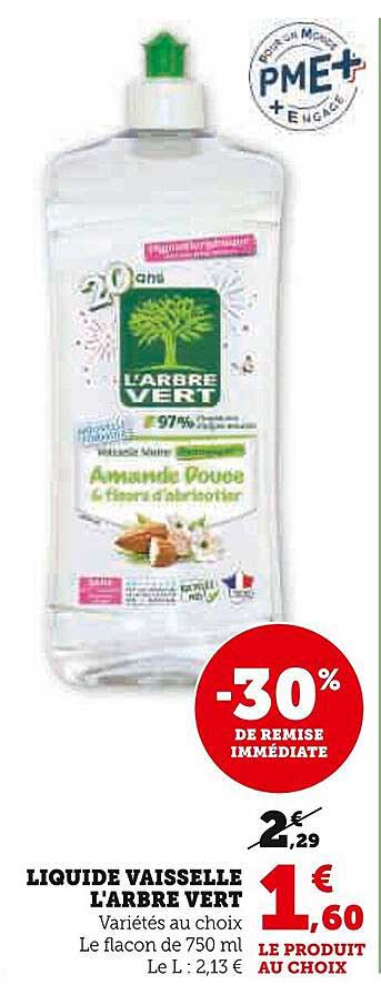 liquide vaisselle l'arbre vert