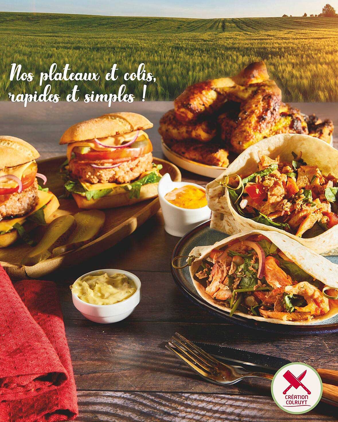 nos plateaux et colis, rapides et simples!