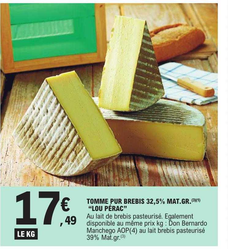 tomme pur brebis 32,5% mat.gr. "lou pérac"
