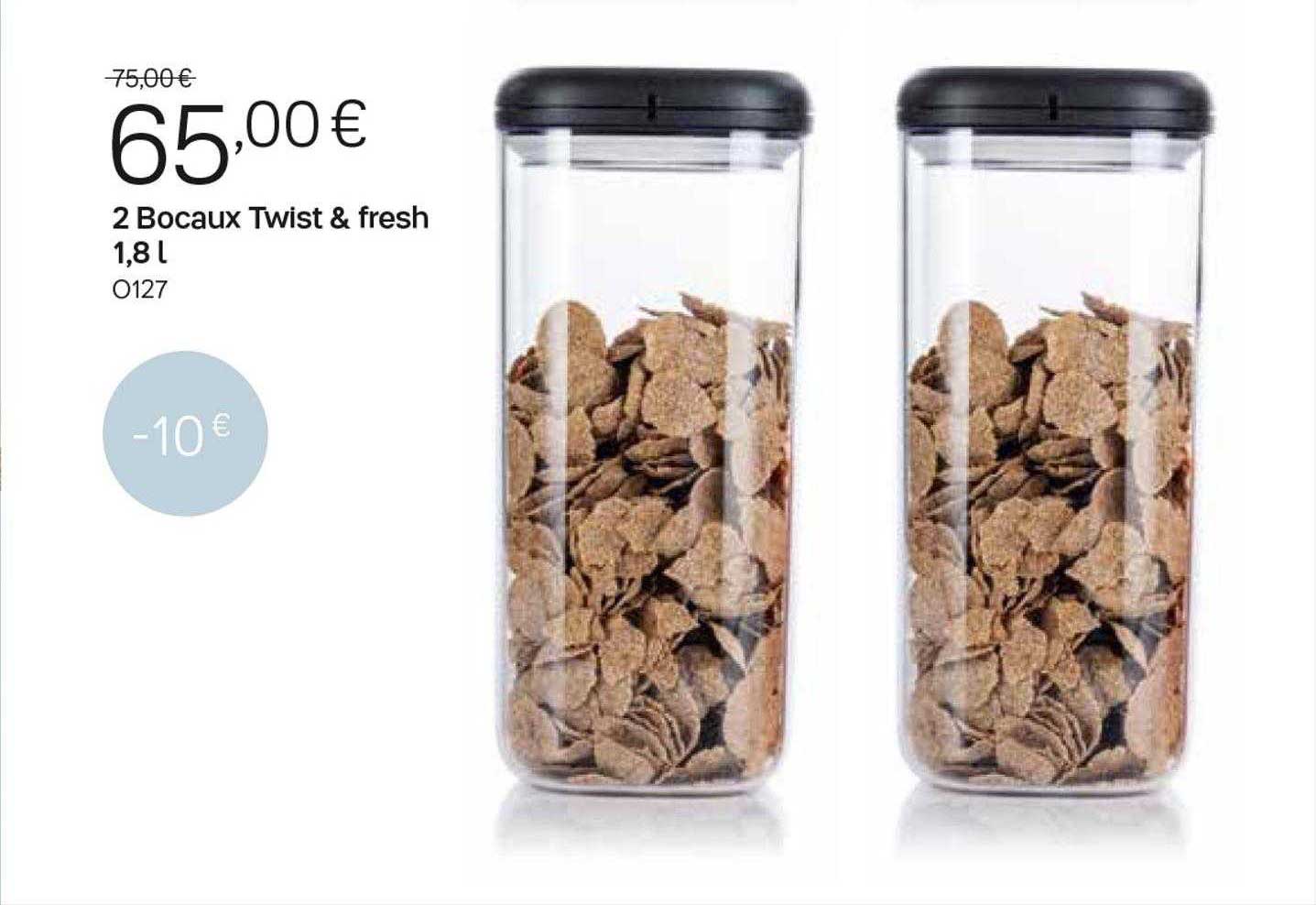 2 bocaux twist & fresh 1,8l