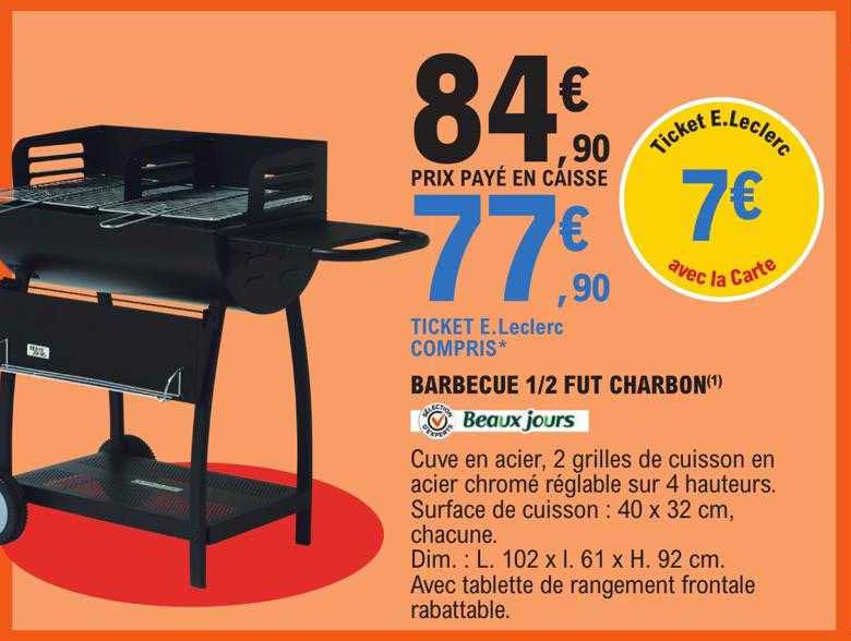 barbecue 1-2 fut charbon beaux jours