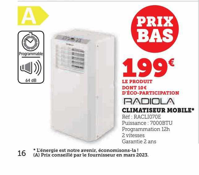 Climatiseur Mobile Radiola