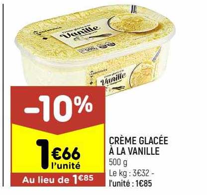 Crème Glacée à La Vanille