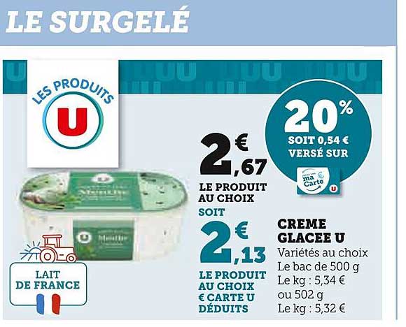 Crème Glacée U