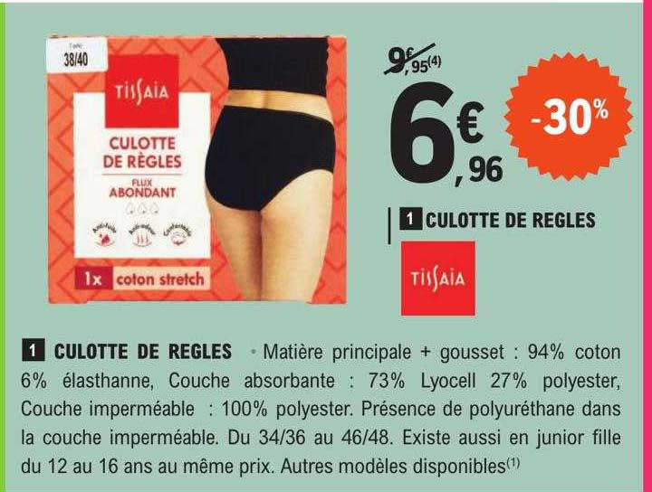 Culotte De Règles Tissaia