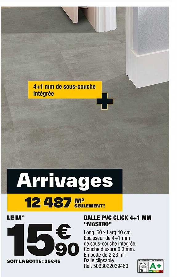 dalle pvc click 4+1 mm "mastro"