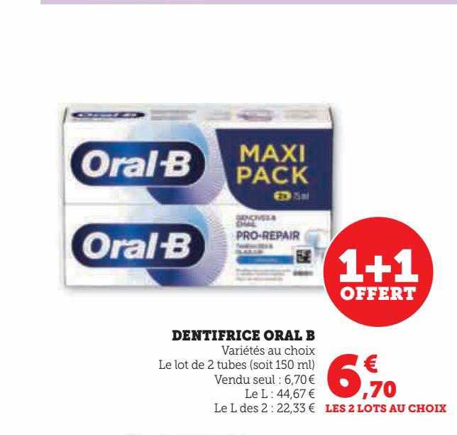 dentifrice oral b