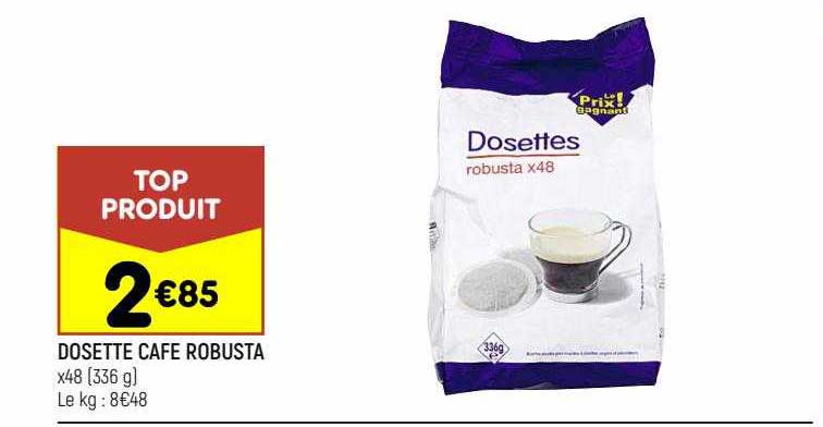 dosette café robusta