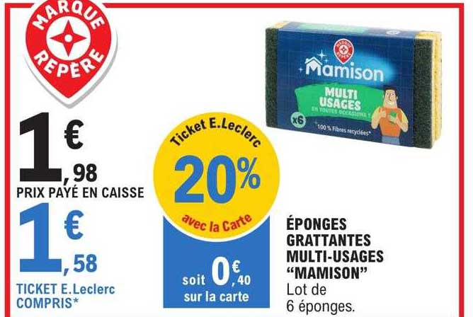 éponges Grattantes Multi-usages "mamison"