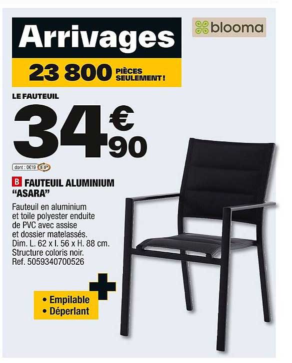 Fauteuil Aluminium "asara" Booma
