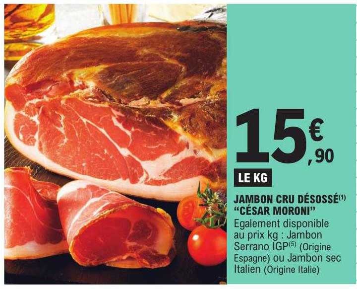 Jambon Cru Désossé "césar Moroni"