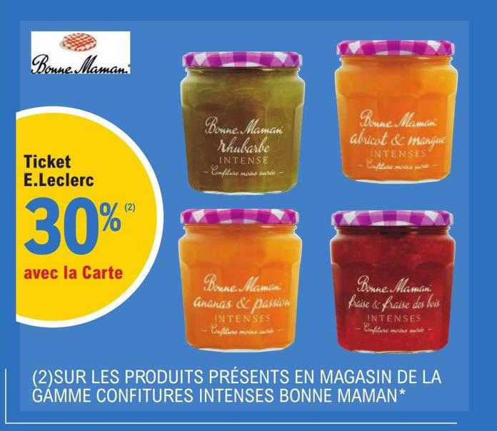 La Gamme Confitures Intenses Bonne Maman