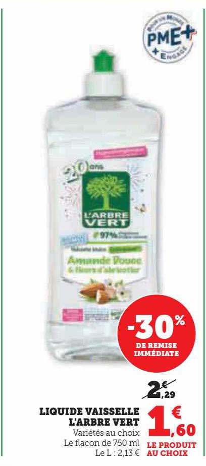 liquide vaisselle l'arbre vert