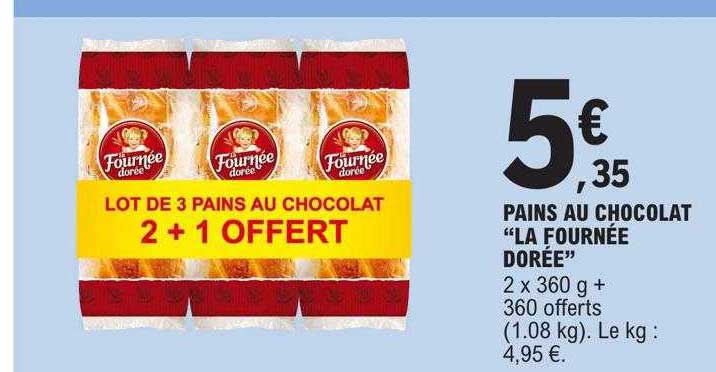 pains au chocolat "la fournée dorée"