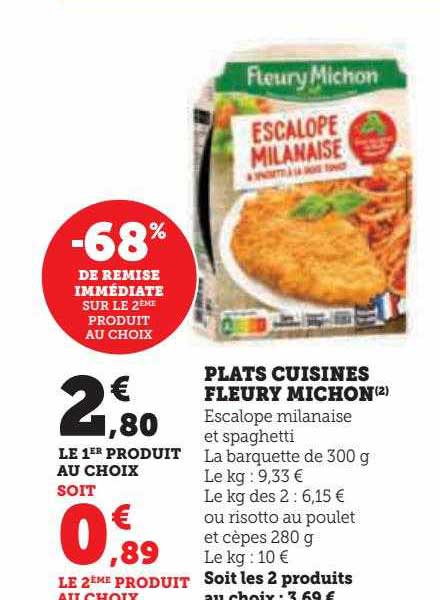 plats cuisinés fleury michon