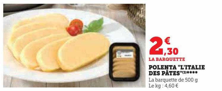 polenta "l'italie des pâtes"
