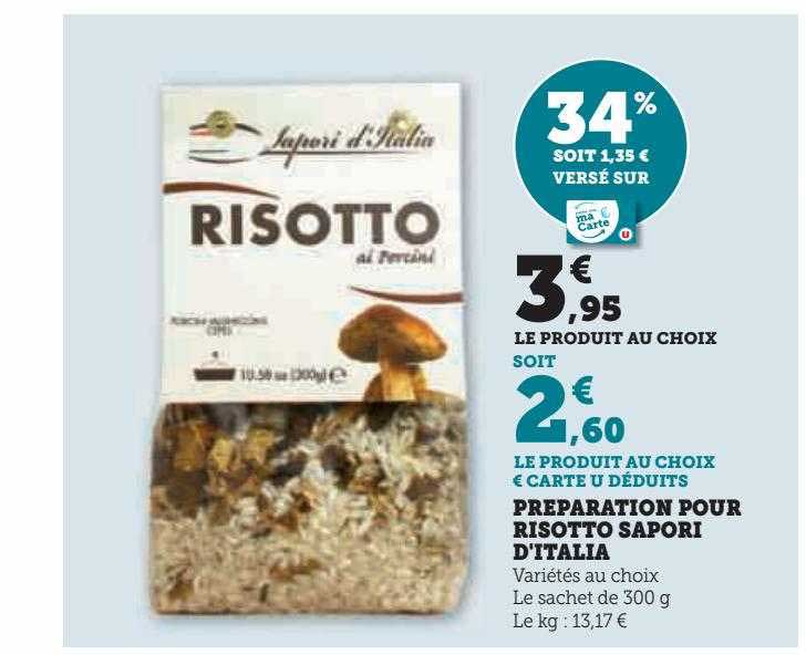 préparation pour risotto sapori d'italia