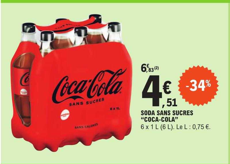 soda sans sucres "coca-cola"