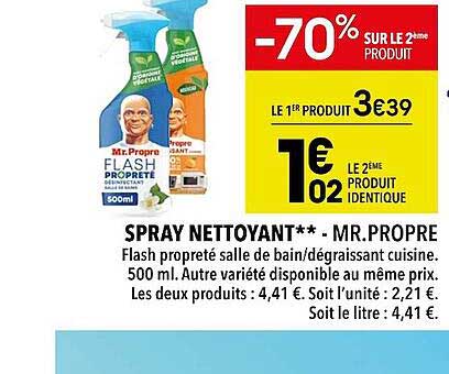 spray nettoyant - mr propre