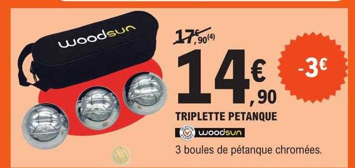 triplette pétanque woodsun