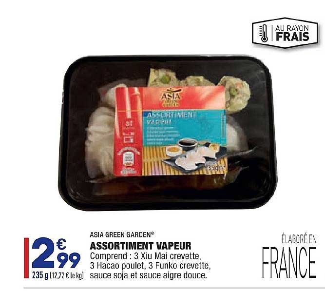 assortiment vapeur asia green garden