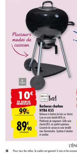 barbecue charbon hyba k55