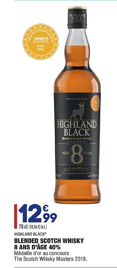 blended scotch whisky highland black