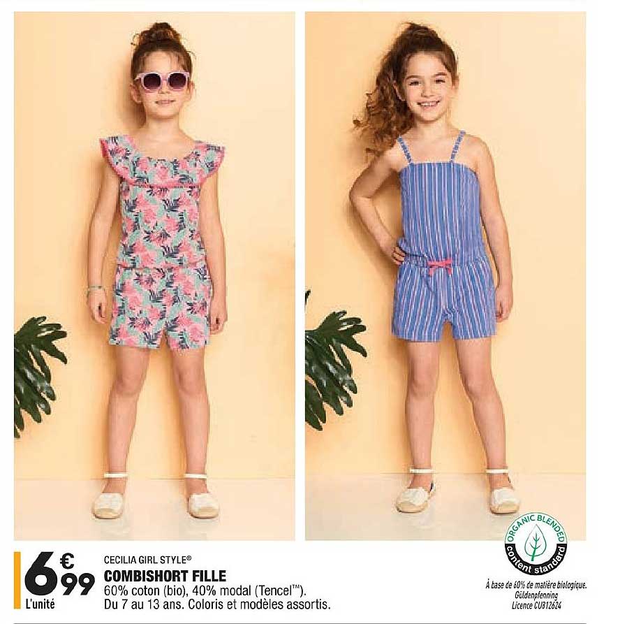 combishort fille cecilia girl style
