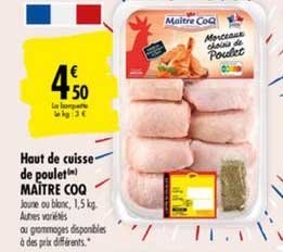 Haut De Cuisse De Poulet Maître Coq