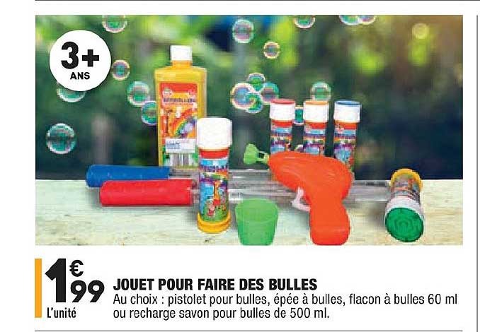 jouet pour faire des bulles