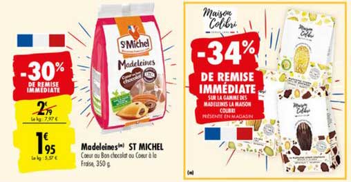 Madeleines St Michel -30% De Remise Immédiate