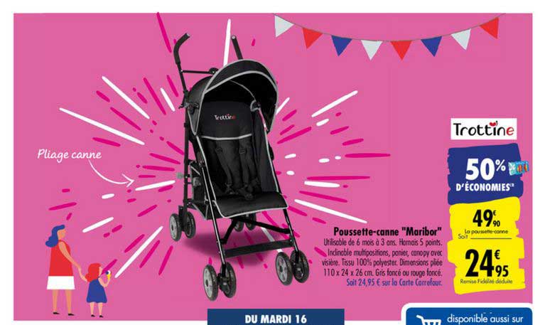 poussette canne maribor trottine