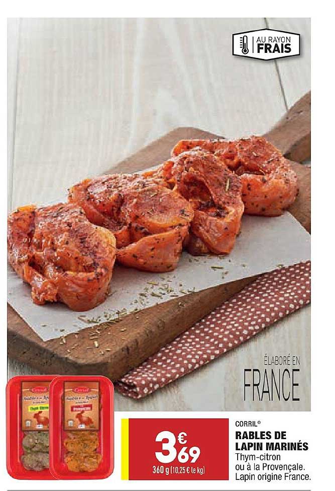 Rables De Lapins Marinés Corril