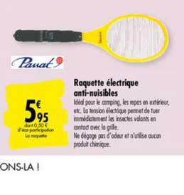 raquette électrique anti nuisibles passat