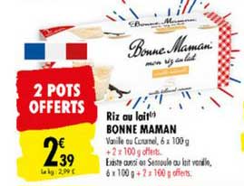 riz au lait bonne maman