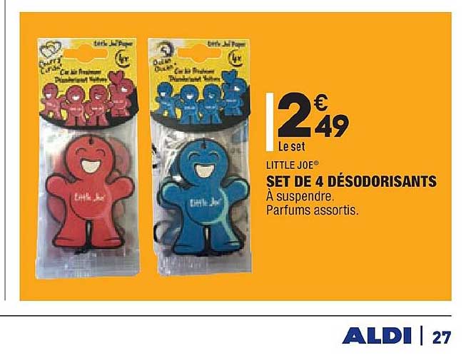 set de 4 désodorisants little joe