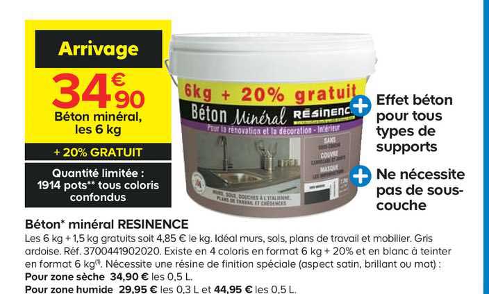 béton minéral résinence