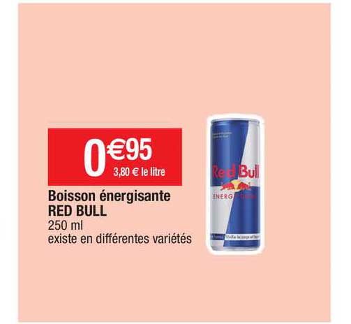 boisson énergisante red bull
