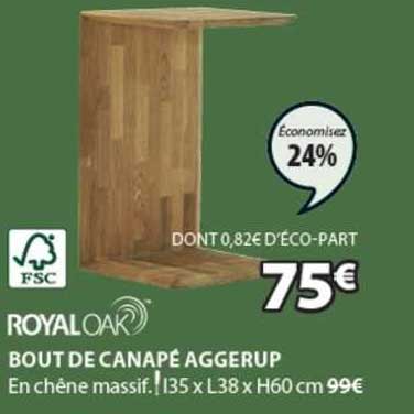 Bout De Canapé Aggerup Royal Oak