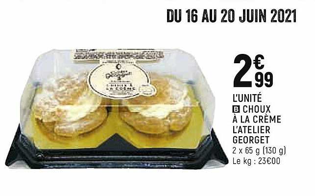 choux à la crème l'atelier georget