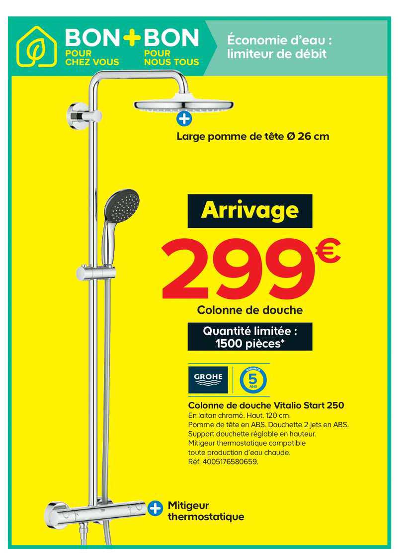 Colonne De Douche Vitalio Start 250 Grohe