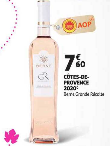 côtes-de-provence 2020 berne grande récolte